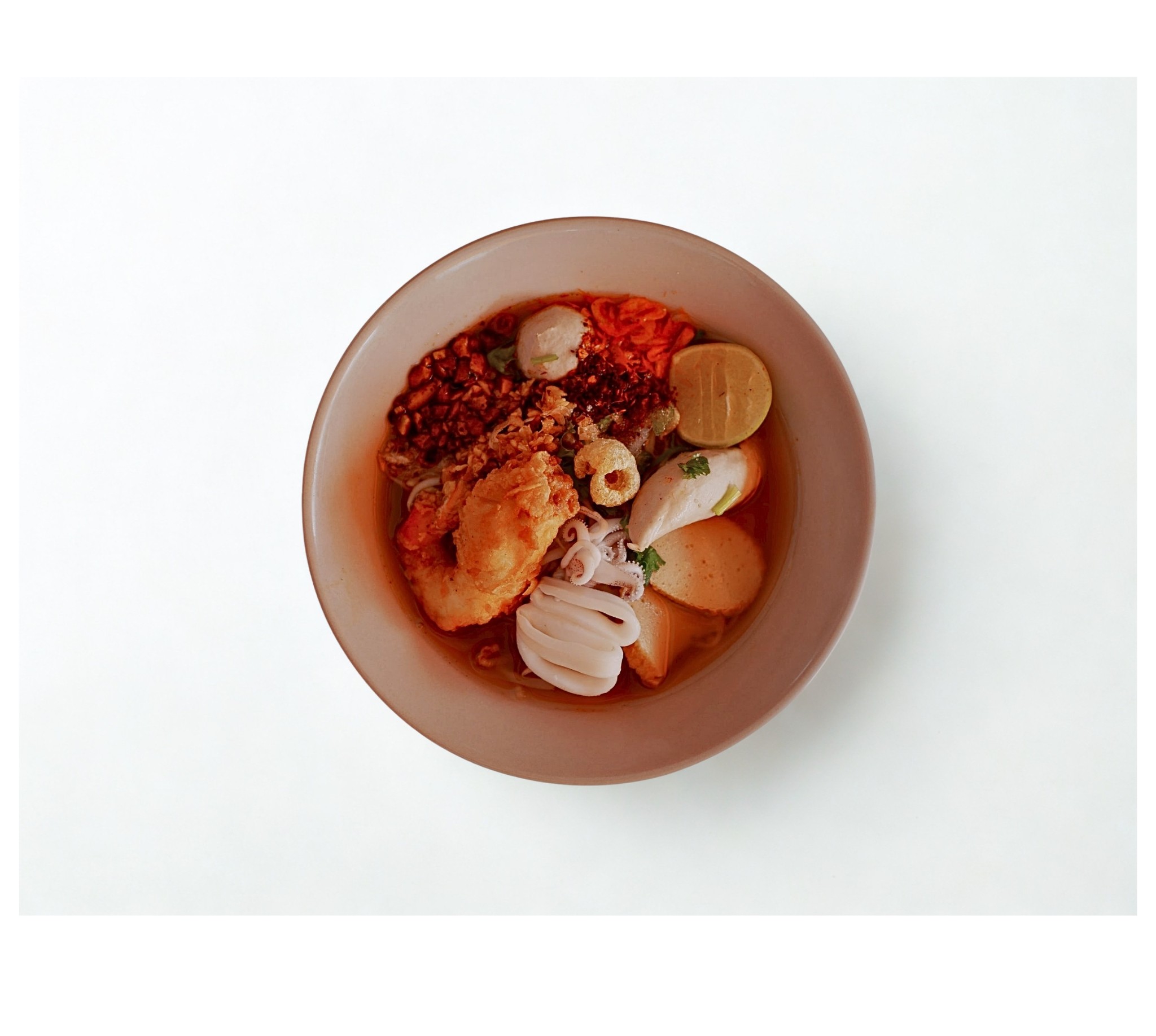 ก๋วยเตี๋ยวทะเล ต้มยำ แห้ง