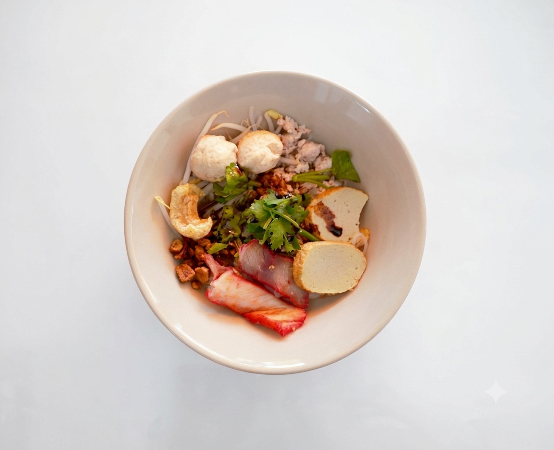 ก๋วยเตี๋ยวหมู แห้ง