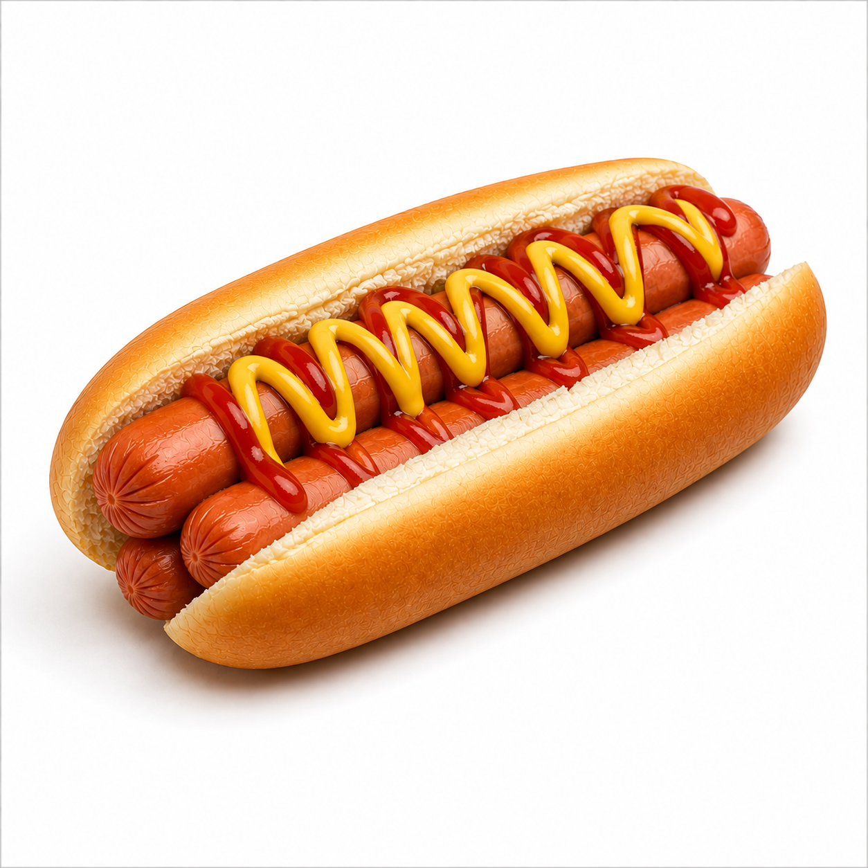 Hot dog (3 sosiska)