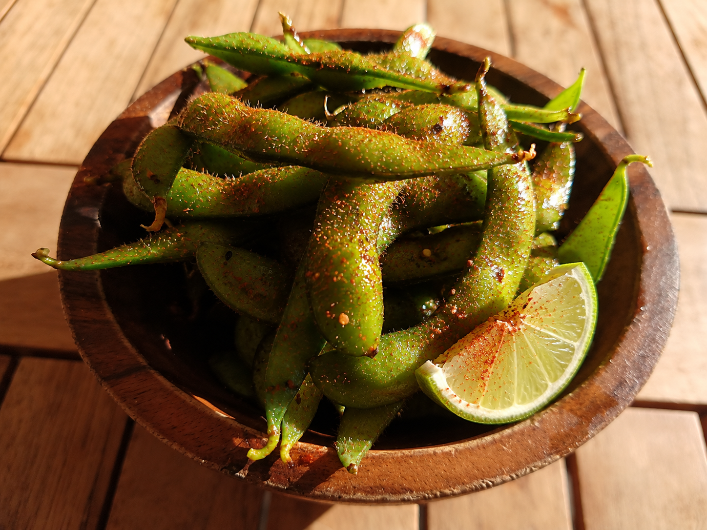 Edamames picositos
