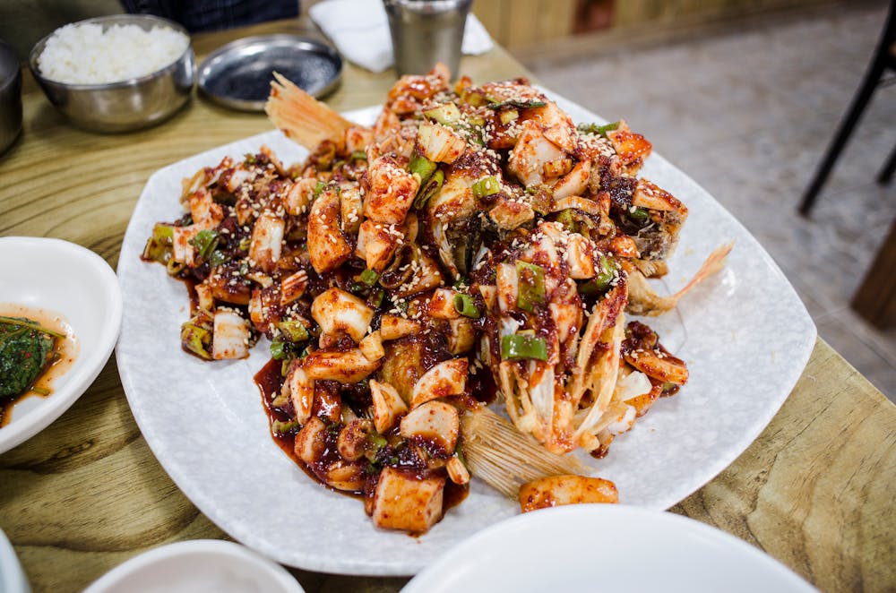 Octopus, Tripe & Shrimp Stir-Fry